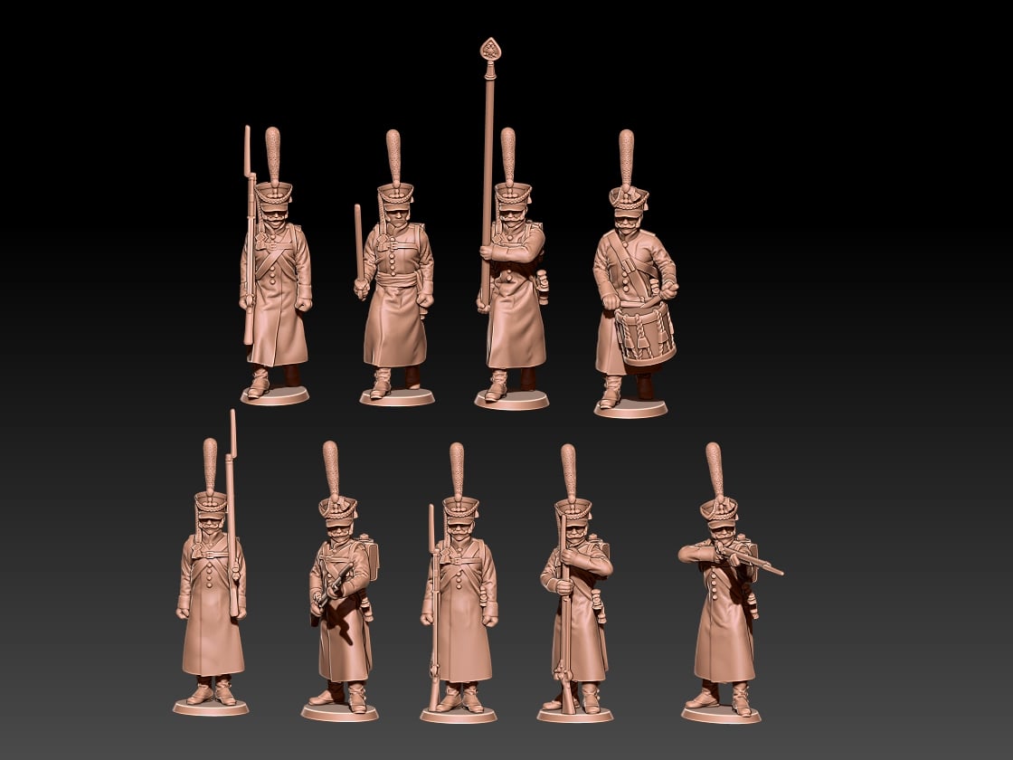 ww2 australian infantry North Africa set 1 by Kozak - Wargaming3D